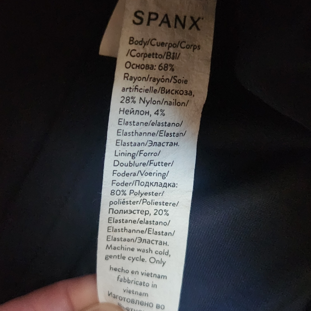 SPANX The Perfect Pant Slim Straight Navy Blue Pull On #20254R Size XS - Picture 10 of 12